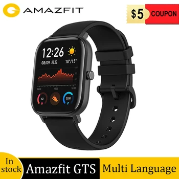 

Global version amazfit GTS smart watch 5ATM waterproof 14 days battery life Heart rate tracking Call and Message Notification