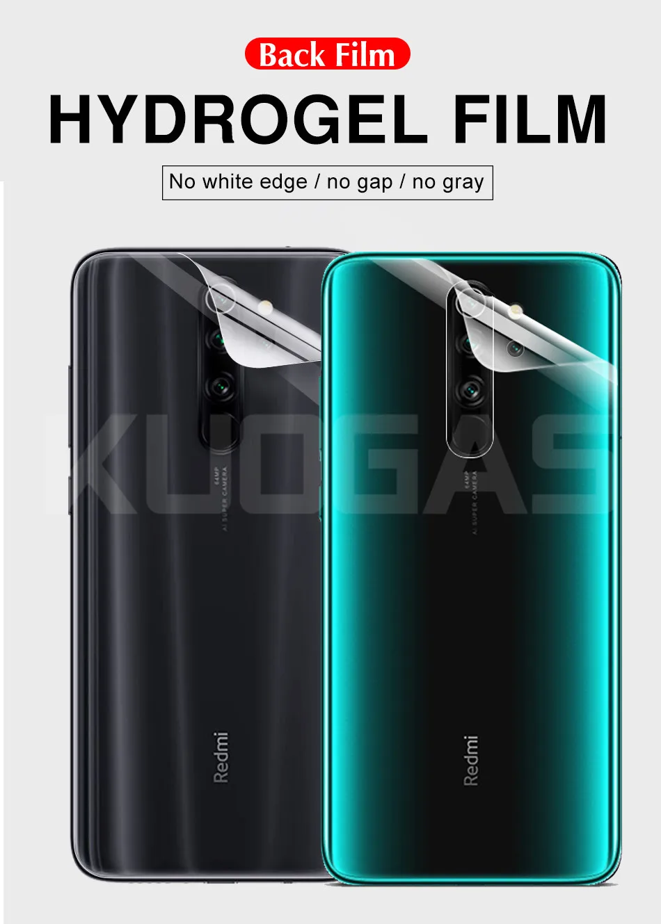 3-1 шт задняя 100D Гидрогелевая пленка для Xiaomi Redmi 4X K20 Pro Защитная пленка для Redmi Note 7 Note 8 Pro задняя крышка Защитная пленка