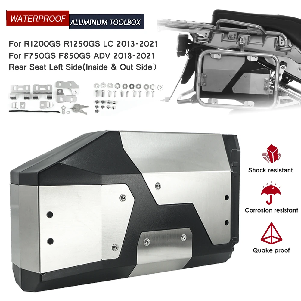 4.2L Left quality assurance Side Aluminum Tool Box Inner Low price BMW Toolbox R1250 Bag For