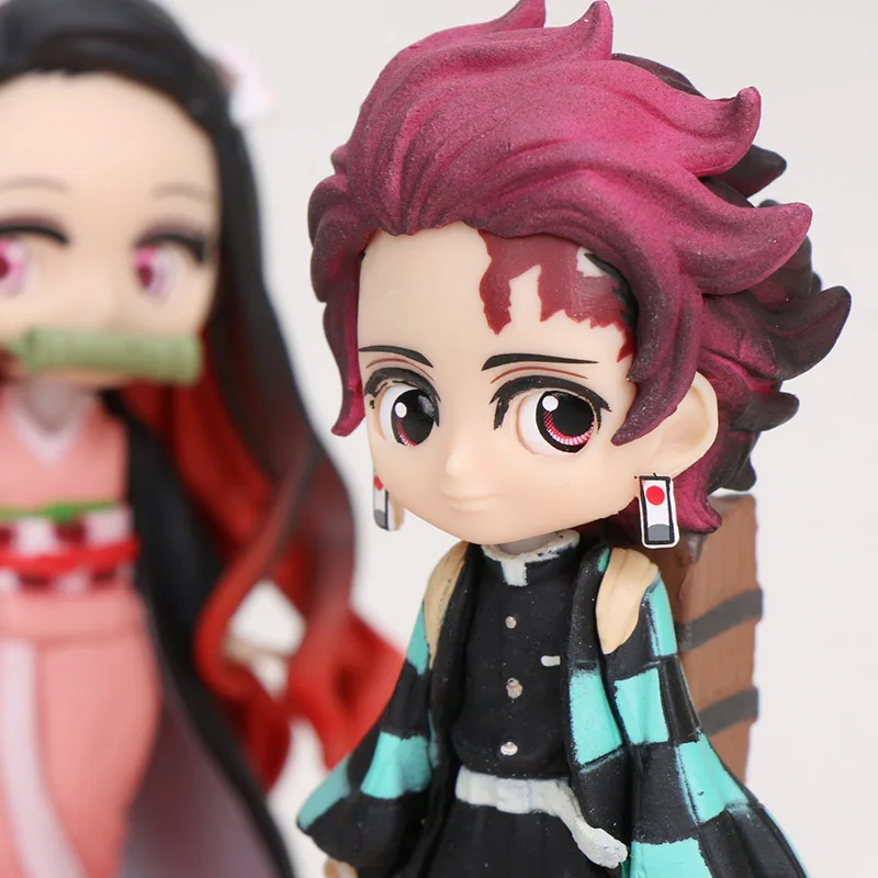 2 шт./компл. демон убийца Kimetsu без Yaiba рисунок камадо Tanjirou Nezuko рисунок демон Убийца Рисунок воина ПВХ Рождественские подарки 7 см