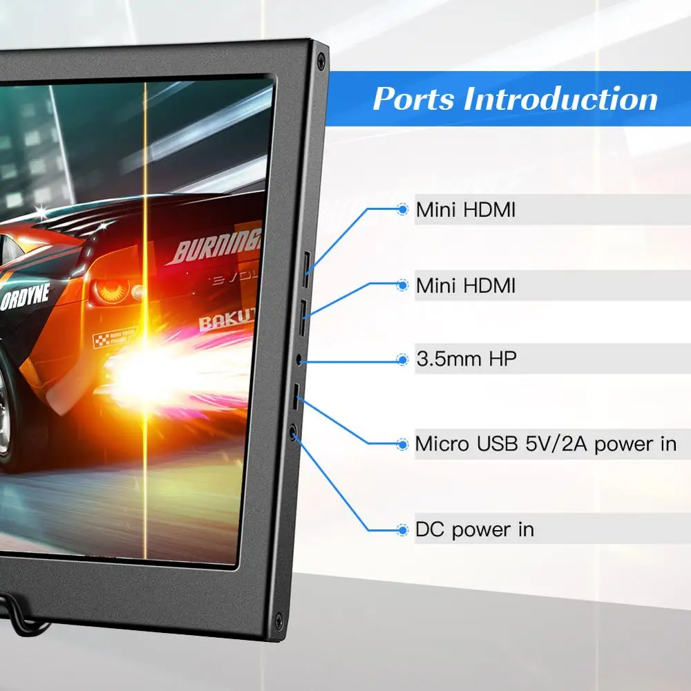 Eyoyo EM13FB IPS ޴ ̹ ,  HDMI ÷ ȭ, 1920x1080, 4K HDMI ,   PC PS4 Xbox, 13.3 ġ
