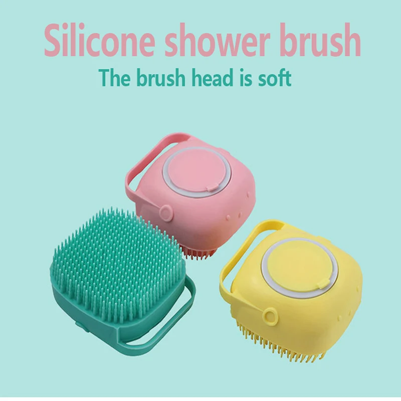 

Щетки для ванной и душа домашних животных, портативные массажные щетки для ванны, силиконовый скребок для собак и кошек