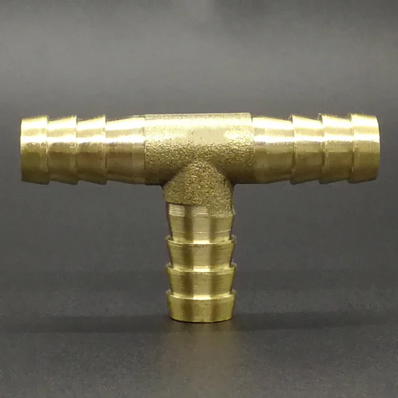 Raccord En Laiton En Forme De Té - 4 Mm - Pour Eau, Gaz, Huile - Pression Max 8 Bars, Température Max 90°C - Connexion Hexagonale