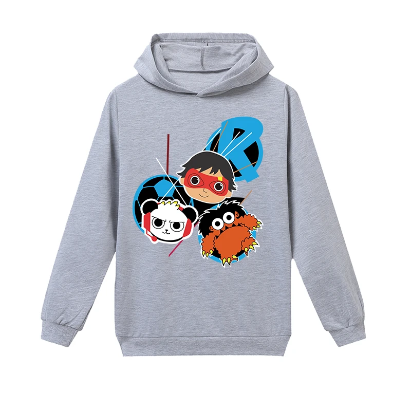 Ryan ToysReview/Новинка года; сезон весна-осень; детские толстовки с капюшоном для мальчиков и девочек; флисовые куртки и пальто в полоску для маленьких мальчиков; Детский свитер для девочек