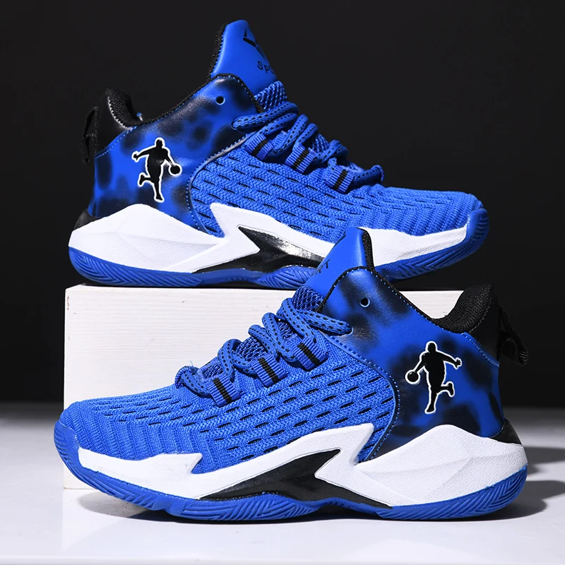 New Thick Sole Soft Boys Basketball Shoes Thick Sole Basketball Shoes