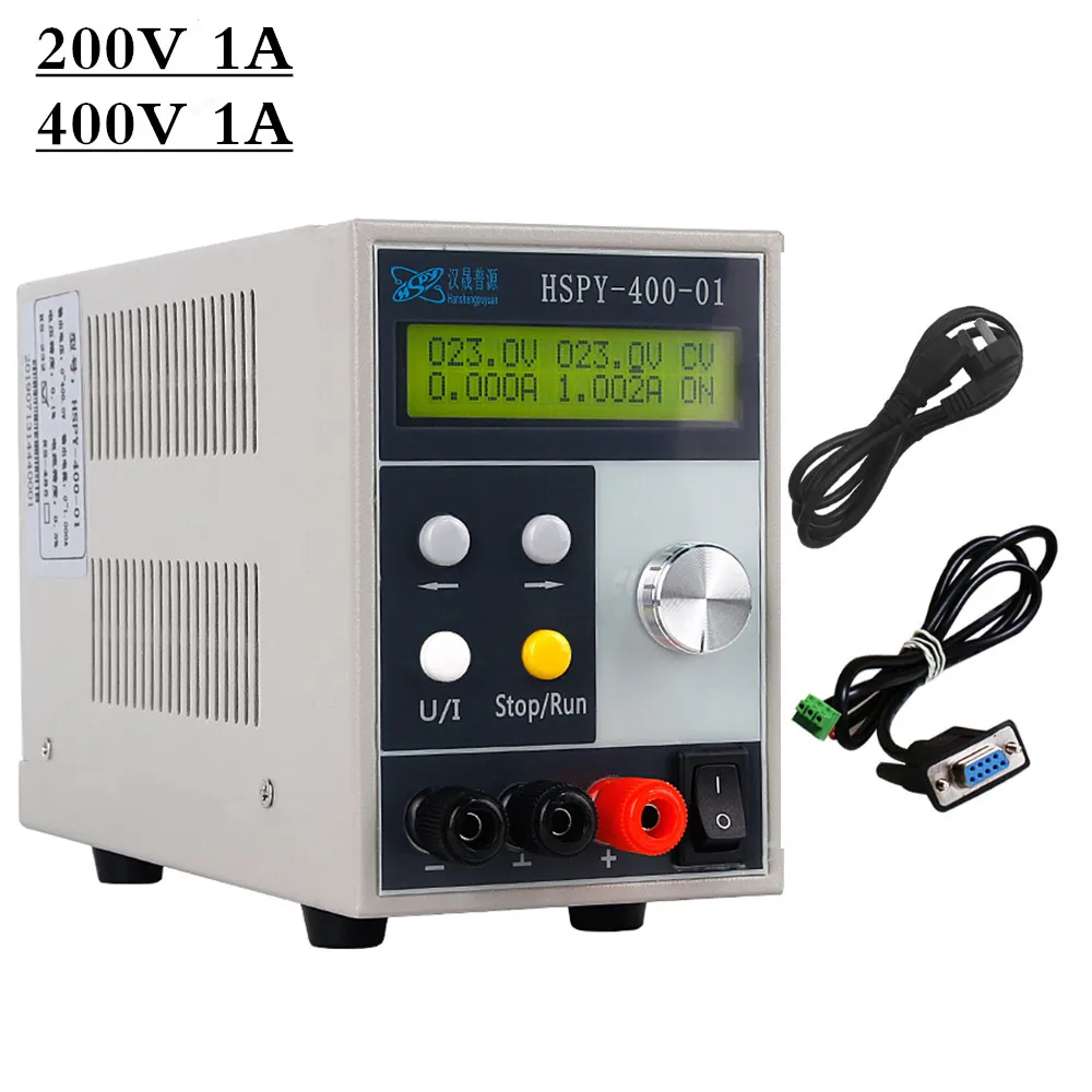 

HSPY 220V DC Lab Adjustable Power Supply Switching Laboratory Bench Power Supplies Voltage And Current Regulator 200V 400V 1A