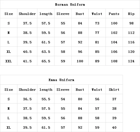 Liser Anime The Promised Neverland Emma Cosplay Costume Shirt Skirt Norman School Uniforms Pants Set Wig -Zentai shop online H553866fe16b548d686fd8505b0314d0cU.jpg