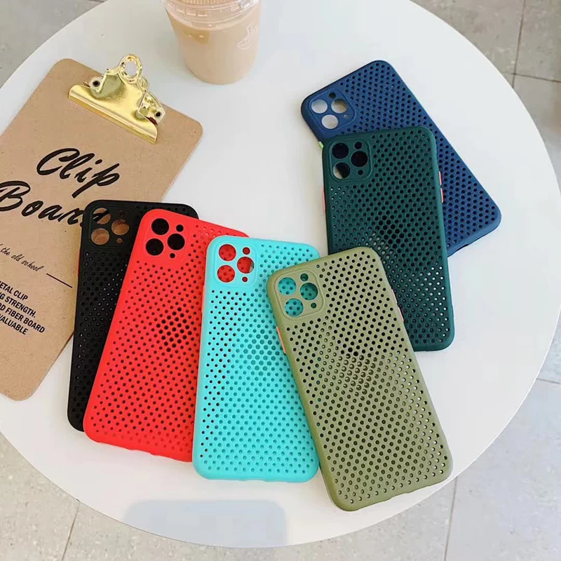 Fashion Hollow Phone Case Matte Bumper For iPhone 11 Pro Max XR XS 6 7 P Shockproof Soft TPU Silicone Clear Cover | Мобильные