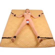 Простота кровать связанные повязки ткань кровать на вязочках комплект сексуальные взрослые секс игрушки пары секс посуда