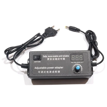 

9-24V Speed Regulation Power Supply with Small Display Temperature Adjustment Dimmer Adapter High Power with Switch