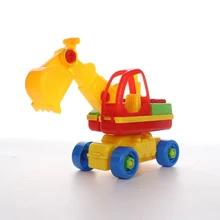 DIY 分解組立クラシックカー掘削トラック機械おもちゃのギフト知育玩具子供ベビー(China)