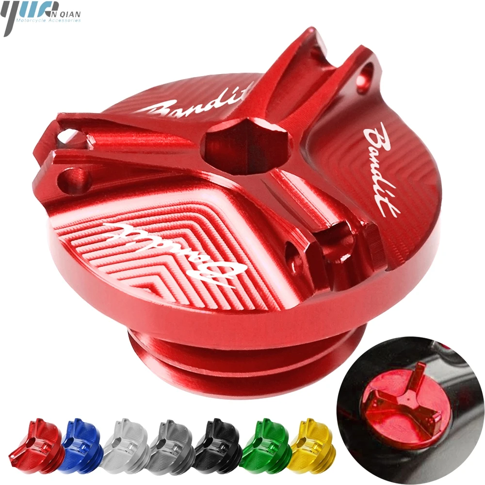 Motorcycle Aluminum Engine Oil Tank Cap Oil Filler Cup FOR SUZUKI BANDIT 600 1995 2004 BANDIT650