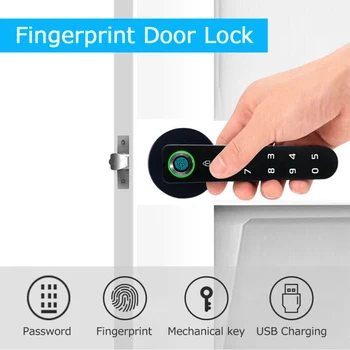 

Without Battery Smart Fingerprint Door Lock Biometric Unlock Password Lock For Home Office Indoor Use Door Lock