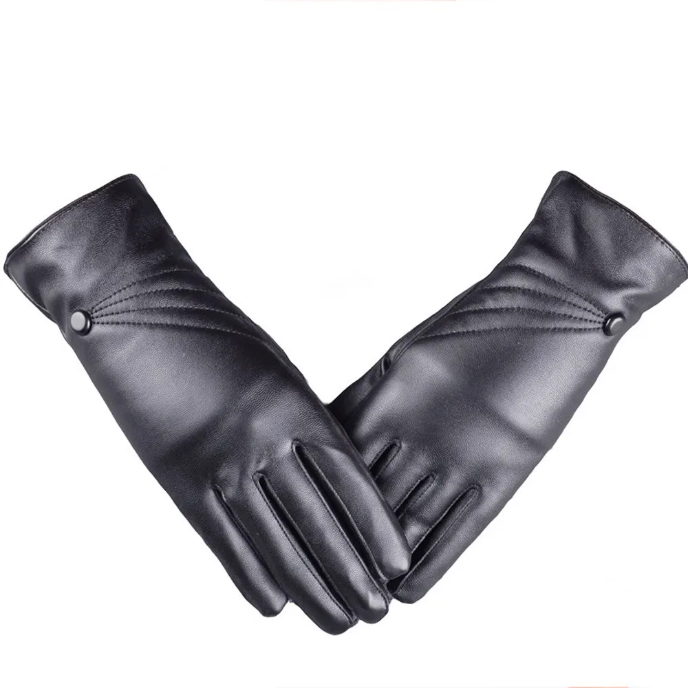 Leather Glove Women TouchScreen,Winter Warm Waterproof Driving Glove for Women