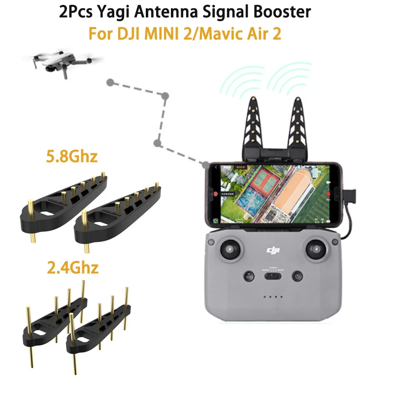 2,4 ghz/5 8ghz Yagi Antenna señal Range enhacer Booster para DJI Mavic mini/Air 