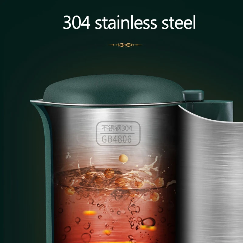 350ml Soymilk Maker Machine Electric Juicer Blender Heatable Soya-Bean Milk Rice Paste Maker Free-filter Automatic Clean 220V