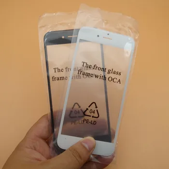 

10pcs/lot Front Outer Glass with Frame Bezel +OCA For iphone 6 cold press 3 in 1 Glass+frame +OCA lcd repair part