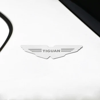 

New style car stainless steel decorative stickers emblem mirror surface decals for Volkswagen VW TIGUAN car styling Accessories