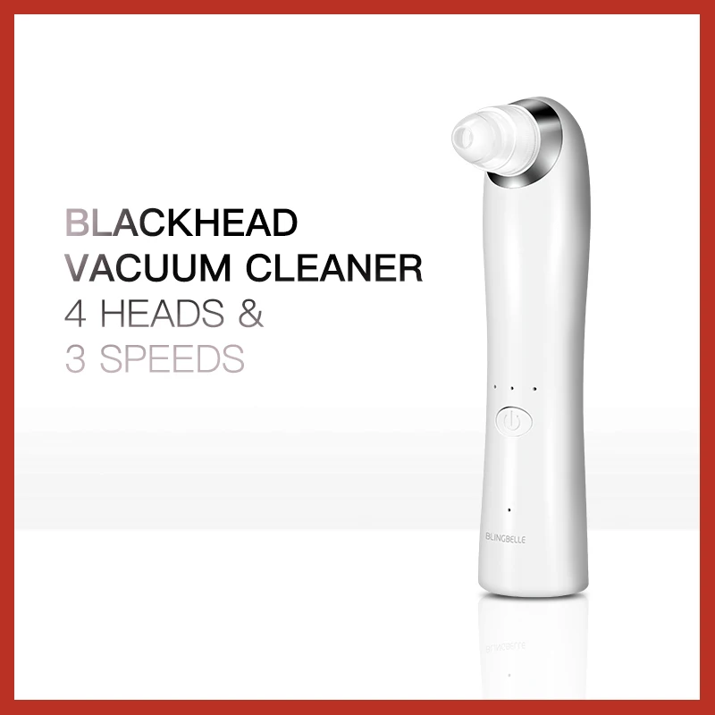 

BLINGBELLE Pimple Remover Tool Face Vacuum Cleaner Remove Blackead with 4 Replacebale Heads for Acne Remover and Face Cleaning