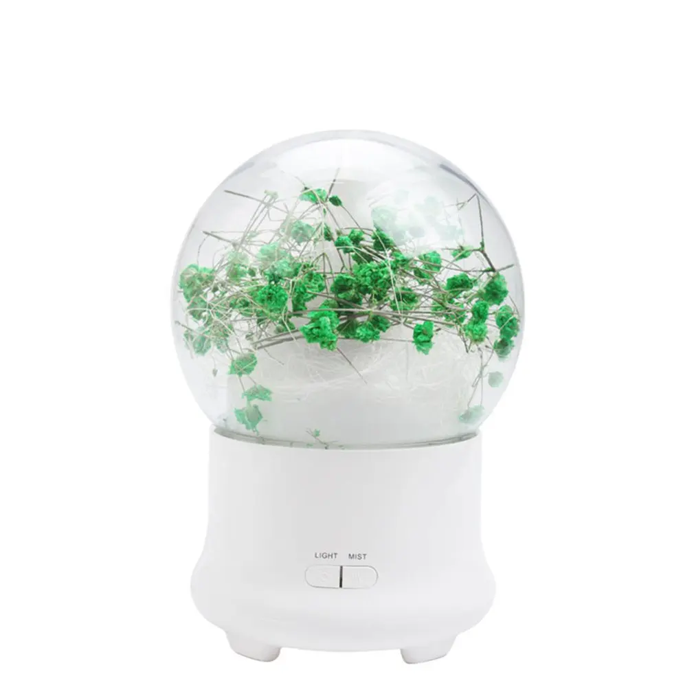 Gypsophila green Мини-красочный ночной Светильник, арома-диффузор эфирного масла, увлажнитель воздуха для автомобиля, офиса, дома, кабинета, йоги, спа - Цвет: Gypsophila green