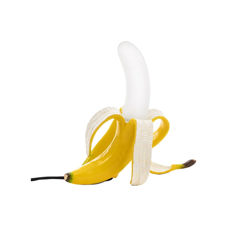 

Simple Art Decorate Table Light Fixtures Nordic Design Popular Creative Banana Table Lamp Bedroom Living Dining Room Desk Light