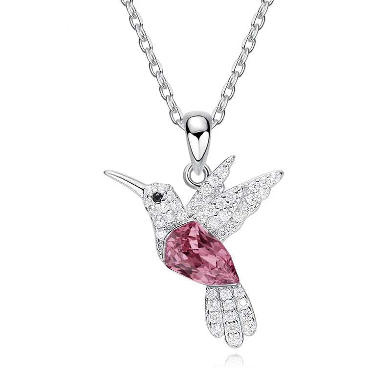 VONALA Collana con ciondolo a forma di colibrì in argento
