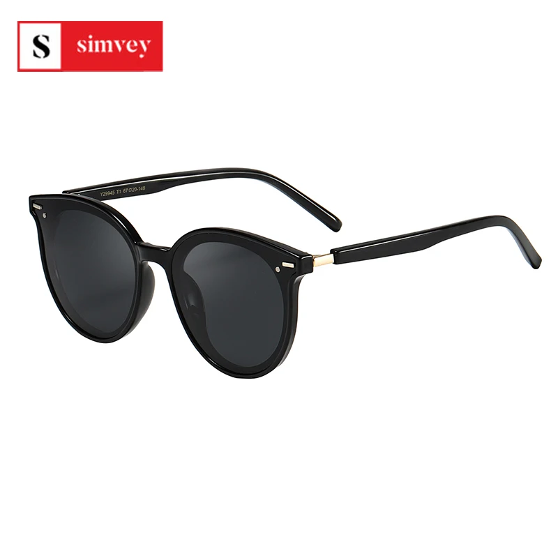 

Simvey Fashion Womens Cat Eye Sunglasses Branded Design Ladies Oversized Designer Sunglasses HD Polaiized Lens UV400