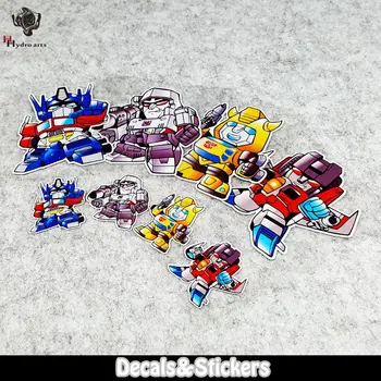 

NO.L023 Transformers Autobots Decepticons Q Edition characters Cartoon 3M Reflective Stickers MOTO GP Car Sticker Waterproof