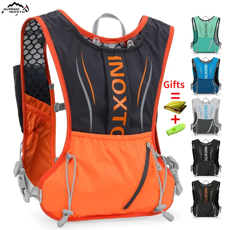 INOXTO Men's Women's Outdoor Sports Backpack Marathon Moisturizing Vest, suitable for sharing, cycling, hiking and water sports amphibious tactical vest python pattern camouflage molle system cycling sports outdoor tactics vest