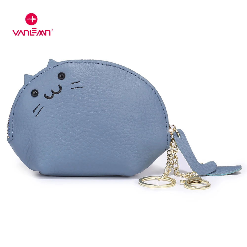 Coin Purse Keychain Female Small Bags For Money Girl Cartoon Kitty Wallets Women Mini Storage Bag Luxury Card Holder Student Bag