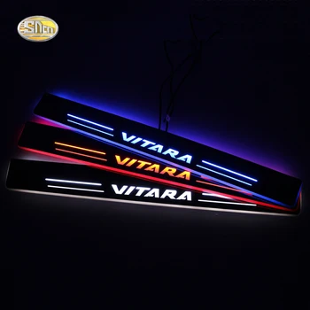 

SNCN LED moving light scuff pedal for Suzuki Grand Vitara 2010-2020 car acrylic led door sill welcome pedal