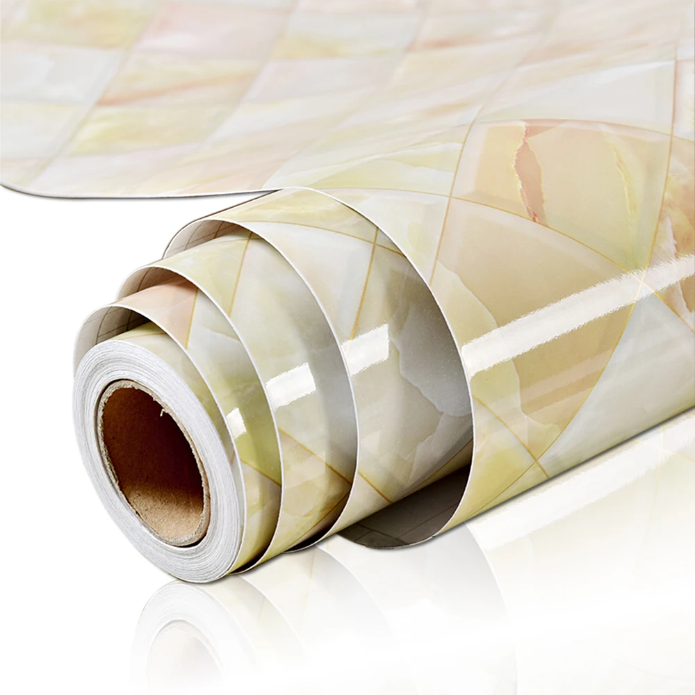Waterproof and oil-proof PVC wall stickers | marble removable wallpaper