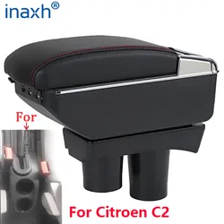 Apoio de braço universal para citroen c2, compartimento de armazenamento para copo, acessório de modificação