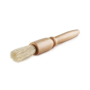 

1Pcs Coffee Brush Grinder Machine Cleaning Brush Wood Handle Natural Bristles Wood Dusting Brush