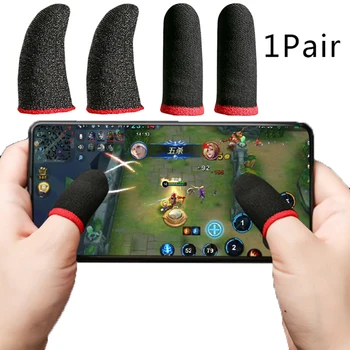 

Breathable Sweat Proof Game Controller Finger Sleeve Gaming Finger Gloves Non-Scratch Sleeve Sensitive Nylon Mobile Touch Screen