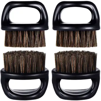 Newstyle Spazzole per barba da uomo, Pennello per baffi a setole morbide di forma rotonda Manico in plastica Spazzole per barba da uomo Styling per barba