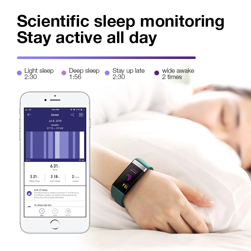 Dido Waterproof Smart Bracelet Y3 Blood Pressure