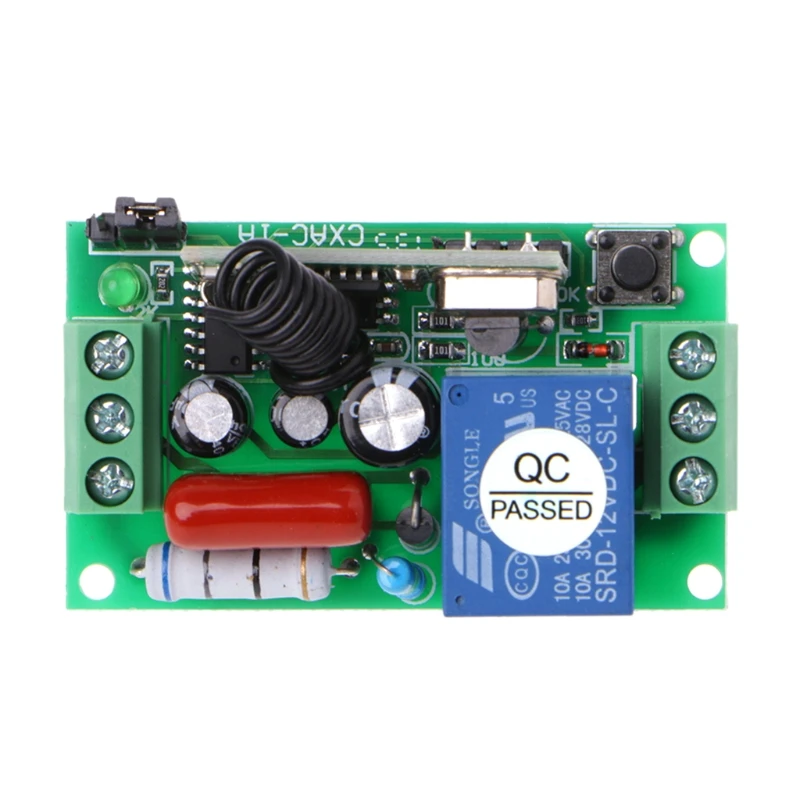 

220V 10A 1CH RF Wireless Remote Control Learn Code 8 Receivers + 2 Transmitters 746D