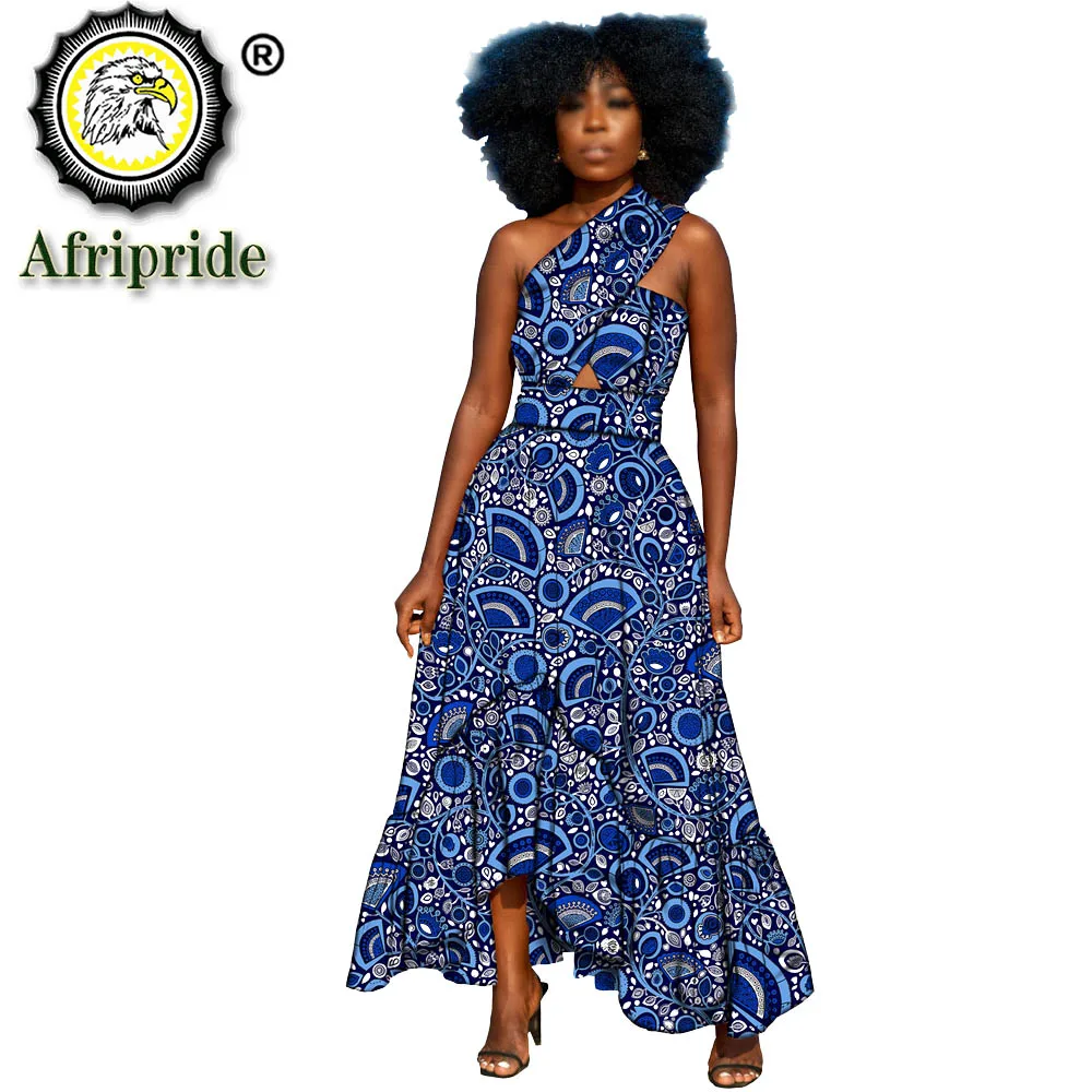 African Dresses for Women Bazin Riche Style Femme African Clothes Graceful Lady Print Wax Plus Size Party Dress Ankara S2025050