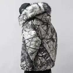 2024 Men/Women Winter Jackets Thickness Outwear Coat Fur Collar  Japanese streetwear Outdoor Overcoat