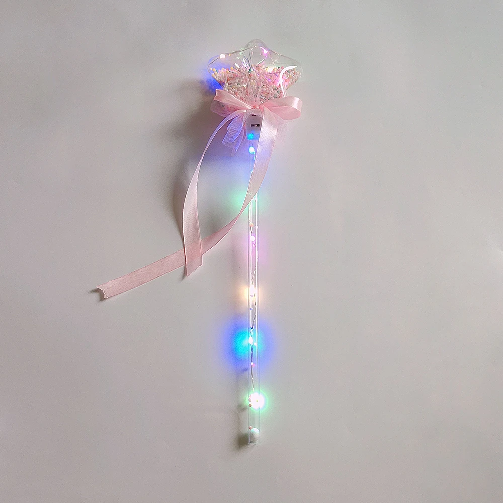 Светящийся волшебный шар палочка светящаяся палочка ведьма колдун светодиодный палочки Rave отлично подходит для дней рождения костюм принцессы на Хэллоуин случайный цвет