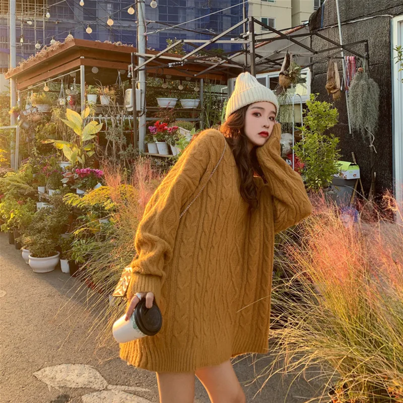 Pullover Oversized Knitted Sweater Women Befree Harajuku Pull Femme Jumper Sueter Mujer Truien Dames Autumn Streetwear Korean Pullover Oversized Knitted Sweater Women Befree Harajuku Pull Femme Jumper Sueter Mujer Truien Dames Autumn Streetwear Korean