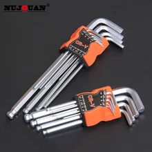 

Allen Key Set Hex Wrench Screwdriver Hexagon Spanner Universal 9Pcs Ball End Torx Star L Type Hand Portable Repair Bike ToolKit