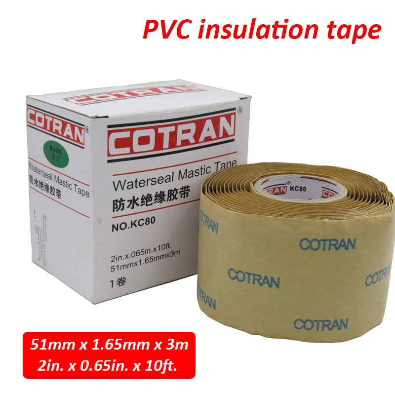 Cotran Waterseal Mastic Tape Pvc Electrical Insulation Tape Model Kc80