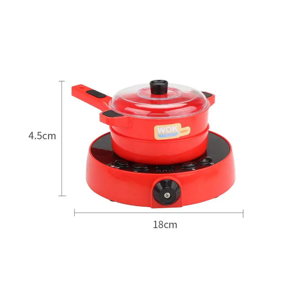 25PCS Electric Simulation Induction Cooker Lighting / Ringtones / Digital Display Voice Reports Appliances House Pretend Game