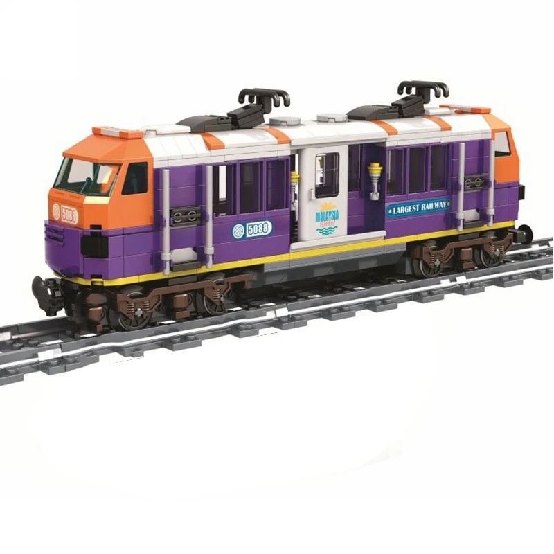 

526Pcs Lockings City Train Malaysian Trains Street View Creator Friends Girls Model Building Blocks Toys Birthday Gifts Lockings