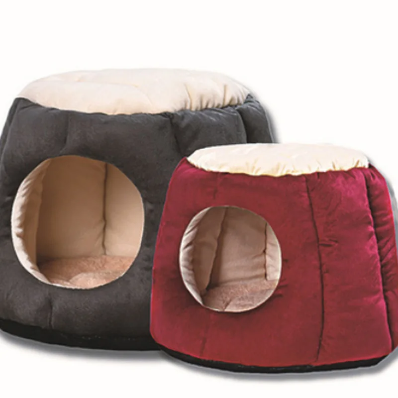 

Autumn and winter models creative tree blocks small and medium dog kennel semi-closed warm non-slip cat litter pet nest