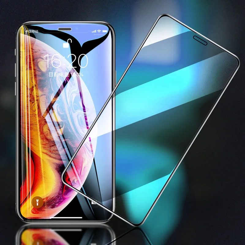 Закаленное стекло для iphone XR XS Max 11 Pro защита экрана с полным покрытием 7 8 6s Plus X 2019
