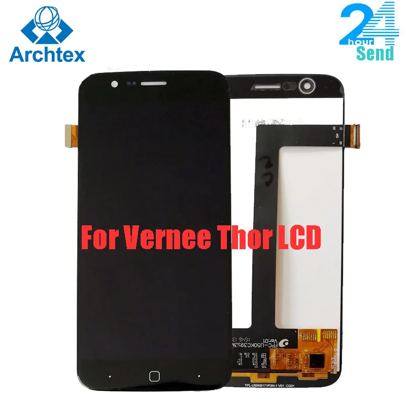 Goedkoop For100 % Originele Vernee Thor Lcd scherm + Tp Touch Screen Digitizer Vergadering + Gereedschap 5.0 \