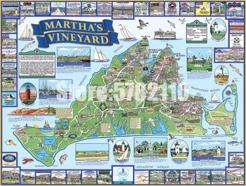 

5d Diy Diamond Painting Art Martha's Vineyard Maps United States Cross Stitch Diamond Embroidery full Mosaic Home Decor Gifts